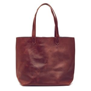Nisolo Joanne Leather Tote Bag in Brandy